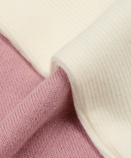 Love&Peace&Money(ラブアンドピースアンドマネー)の「ボアポシェット裏毛ワンピース(ワンピース・キッズ・ピンク/ネイビー・80cm/90cm/100cm/110cm/120cm/130cm)」の11枚目の写真