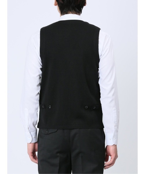 Alexander Julian（アレキサンダージュリアン）の「アレキサンダージュリアン ウォッシャブル ウール混ソリッド ニットジレ（ベスト・メンズ・ブラック/グレー系その他2/ワインレッド・LARGE/MEDIUM/X-LARGE）」の17枚目の写真