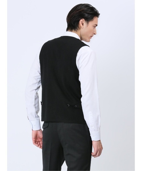 Alexander Julian（アレキサンダージュリアン）の「アレキサンダージュリアン ウォッシャブル ウール混ソリッド ニットジレ（ベスト・メンズ・ブラック/グレー系その他2/ワインレッド・LARGE/MEDIUM/X-LARGE）」の22枚目の写真