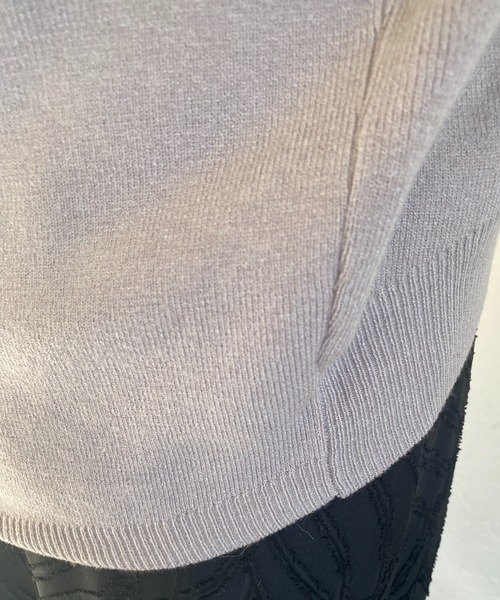 un dix cors（アンディコール）の「ドルマンVネックやわもちニット（ニット/セーター・レディース・グリーン/グレイッシュベージュ/ブラック/キャメル・FREE）」の18枚目の写真