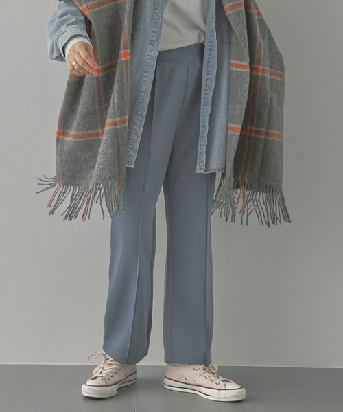 saloon(サルーン)の「SALOON(サルーン)/軽量ボンディングパンツ(スウェットパンツ・レディース・ライトグレー/ブラック/ブルー・FREE)」の3枚目の写真