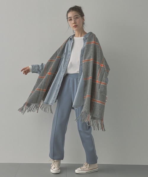 saloon(サルーン)の「SALOON(サルーン)/軽量ボンディングパンツ(スウェットパンツ・レディース・ライトグレー/ブラック/ブルー・FREE)」の11枚目の写真