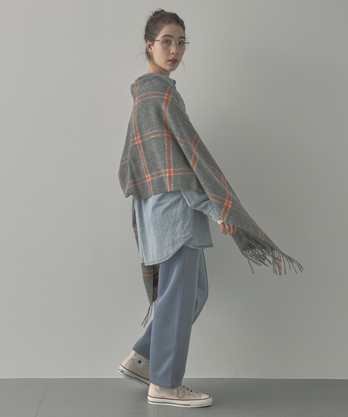 saloon(サルーン)の「SALOON(サルーン)/軽量ボンディングパンツ(スウェットパンツ・レディース・ライトグレー/ブラック/ブルー・FREE)」の5枚目の写真