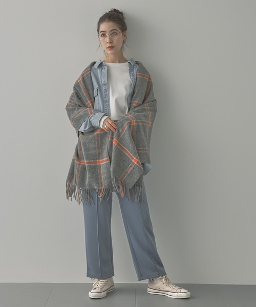 saloon(サルーン)の「SALOON(サルーン)/軽量ボンディングパンツ(スウェットパンツ・レディース・ライトグレー/ブラック/ブルー・FREE)」の10枚目の写真