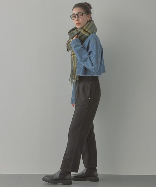 saloon(サルーン)の「SALOON(サルーン)/軽量ボンディングパンツ(スウェットパンツ・レディース・ライトグレー/ブラック/ブルー・FREE)」の13枚目の写真