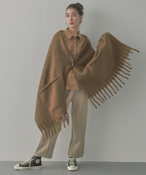 saloon(サルーン)の「SALOON(サルーン)/軽量ボンディングパンツ(スウェットパンツ・レディース・ライトグレー/ブラック/ブルー・FREE)」の8枚目の写真