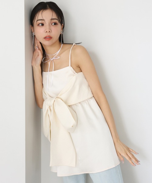 one after another NICE CLAUP（ワンアフターアナザーナイスクラップ）の「【ribbon collection】ラインストーンリボンピアス（ピアス（両耳用）・レディース・シルバー系その他・FREE）」の4枚目の写真