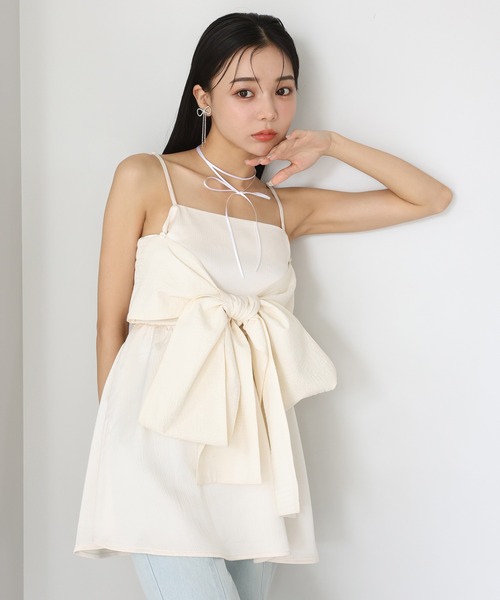 one after another NICE CLAUP（ワンアフターアナザーナイスクラップ）の「【ribbon collection】ラインストーンリボンピアス（ピアス（両耳用）・レディース・シルバー系その他・FREE）」の5枚目の写真