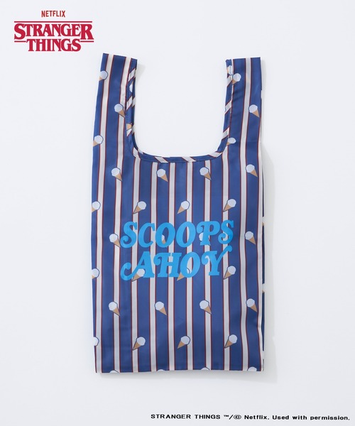 CIAOPANIC TYPY（チャオパニックティピー）の「【Stranger Things/ストレンジャー・シングス】パッカブルアソート柄エコバッグ（エコバッグ/サブバッグ・レディース・イエロー/ブルー/シルバー/ミント/ブラック・ONE SIZE）」の4枚目の写真