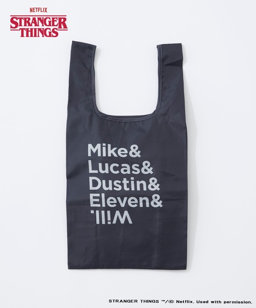 CIAOPANIC TYPY（チャオパニックティピー）の「【Stranger Things/ストレンジャー・シングス】パッカブルアソート柄エコバッグ（エコバッグ/サブバッグ・レディース・イエロー/ブルー/シルバー/ミント/ブラック・ONE SIZE）」の2枚目の写真