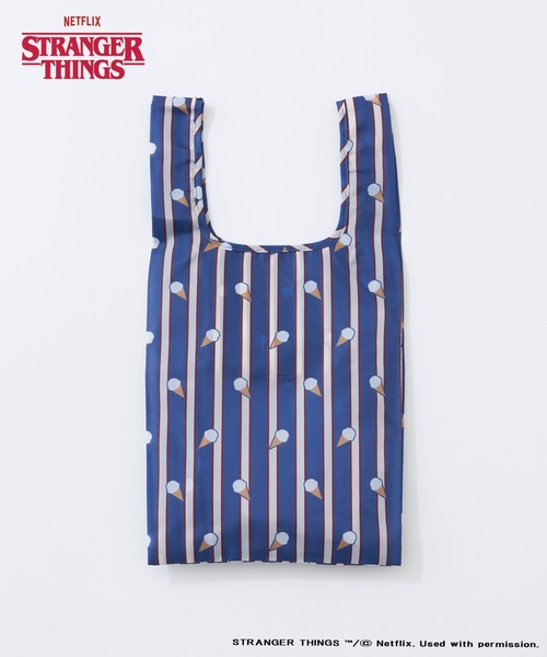 CIAOPANIC TYPY（チャオパニックティピー）の「【Stranger Things/ストレンジャー・シングス】パッカブルアソート柄エコバッグ（エコバッグ/サブバッグ・レディース・イエロー/ブルー/シルバー/ミント/ブラック・ONE SIZE）」の7枚目の写真