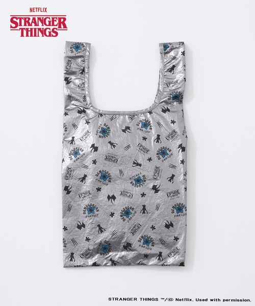 CIAOPANIC TYPY（チャオパニックティピー）の「【Stranger Things/ストレンジャー・シングス】パッカブルアソート柄エコバッグ（エコバッグ/サブバッグ・レディース・イエロー/ブルー/シルバー/ミント/ブラック・ONE SIZE）」の9枚目の写真