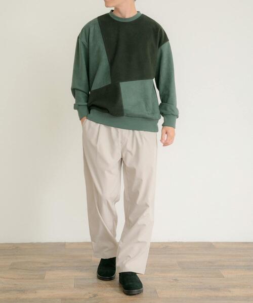 ITEMS URBANRESEARCH（アイテムズ アーバンリサーチ）の「『静電気防止』裏フリースフェイクスウェード クレイジープルオーバー（その他トップス・メンズ・ブラック/ブルー/アイボリー/グリーン・MEDIUM/LARGE）」の7枚目の写真