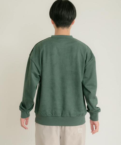 ITEMS URBANRESEARCH（アイテムズ アーバンリサーチ）の「『静電気防止』裏フリースフェイクスウェード クレイジープルオーバー（その他トップス・メンズ・ブラック/ブルー/アイボリー/グリーン・MEDIUM/LARGE）」の18枚目の写真