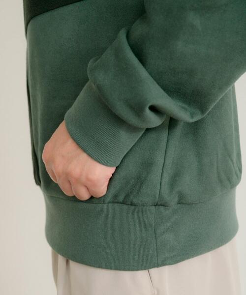 ITEMS URBANRESEARCH（アイテムズ アーバンリサーチ）の「『静電気防止』裏フリースフェイクスウェード クレイジープルオーバー（その他トップス・メンズ・ブラック/ブルー/アイボリー/グリーン・MEDIUM/LARGE）」の21枚目の写真