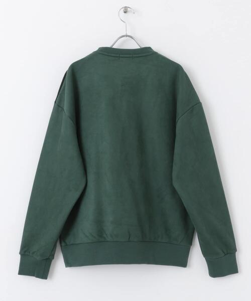 ITEMS URBANRESEARCH（アイテムズ アーバンリサーチ）の「『静電気防止』裏フリースフェイクスウェード クレイジープルオーバー（その他トップス・メンズ・ブラック/ブルー/アイボリー/グリーン・MEDIUM/LARGE）」の12枚目の写真
