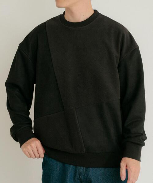 ITEMS URBANRESEARCH（アイテムズ アーバンリサーチ）の「『静電気防止』裏フリースフェイクスウェード クレイジープルオーバー（その他トップス・メンズ・ブラック/ブルー/アイボリー/グリーン・MEDIUM/LARGE）」の15枚目の写真