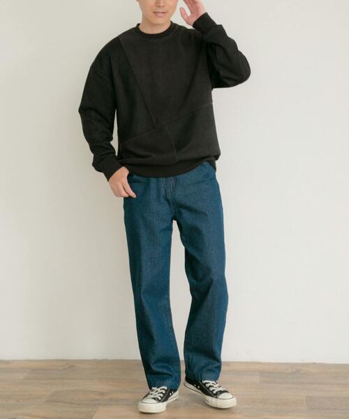 ITEMS URBANRESEARCH（アイテムズ アーバンリサーチ）の「『静電気防止』裏フリースフェイクスウェード クレイジープルオーバー（その他トップス・メンズ・ブラック/ブルー/アイボリー/グリーン・MEDIUM/LARGE）」の17枚目の写真