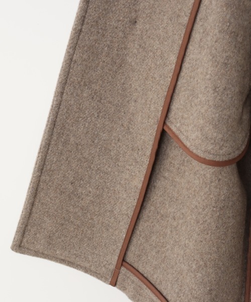 セール】[DANTON/ダントン] ウールライトパイル ステンカラーロング