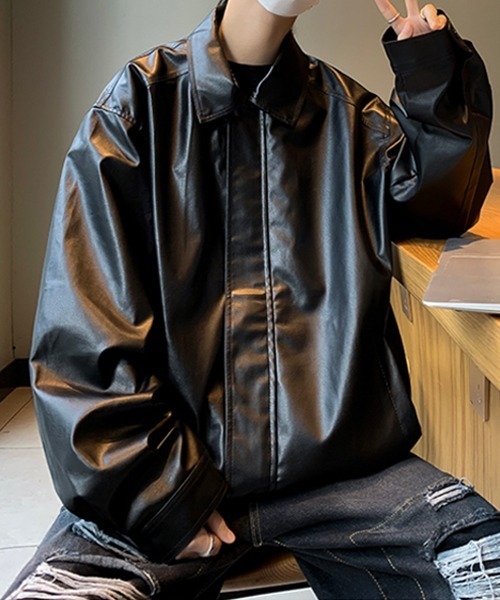 Ressaca（レサーカ）の「ヴィンテージライクフェイクレザージャケット