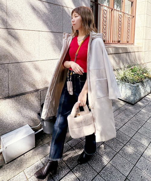 VICKY(ビッキー)の「【KOREAN ITEM】ボアミニトートバッグ(トートバッグ・レディース・ベージュ/オフホワイト・FREE)」の19枚目の写真
