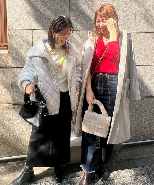 VICKY(ビッキー)の「【KOREAN ITEM】ボアミニトートバッグ(トートバッグ・レディース・ベージュ/オフホワイト・FREE)」の13枚目の写真