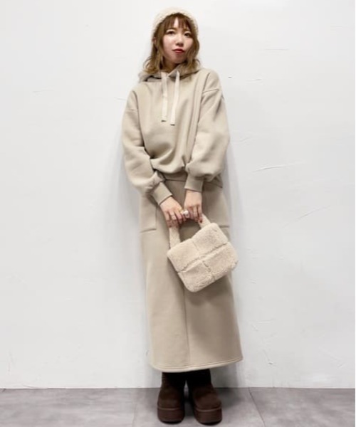 VICKY(ビッキー)の「【KOREAN ITEM】ボアミニトートバッグ(トートバッグ・レディース・ベージュ/オフホワイト・FREE)」の22枚目の写真
