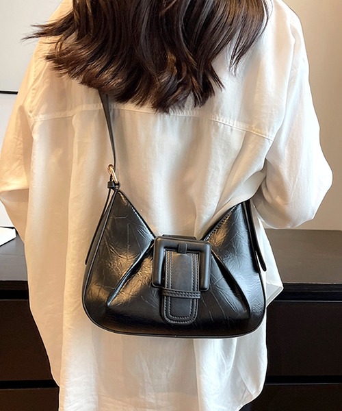 Dewlily（デューリリー）の「しわ加工ミニショルダーバッグ（ショルダーバッグ・レディース・ホワイト/グリーン/シルバー/ブラック・FREE）」の8枚目の写真