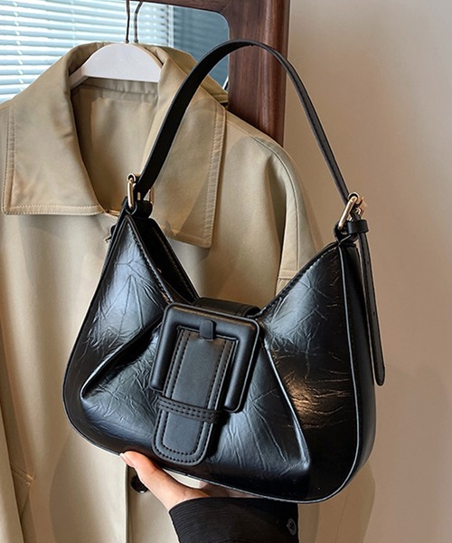 Dewlily（デューリリー）の「しわ加工ミニショルダーバッグ（ショルダーバッグ・レディース・ホワイト/グリーン/シルバー/ブラック・FREE）」の12枚目の写真