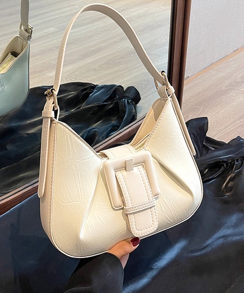 Dewlily（デューリリー）の「しわ加工ミニショルダーバッグ（ショルダーバッグ・レディース・ホワイト/グリーン/シルバー/ブラック・FREE）」の13枚目の写真