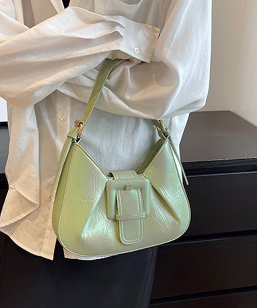 Dewlily（デューリリー）の「しわ加工ミニショルダーバッグ（ショルダーバッグ・レディース・ホワイト/グリーン/シルバー/ブラック・FREE）」の17枚目の写真