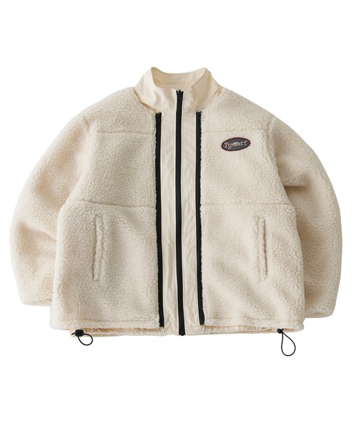 WHO'S WHO gallery(フーズフーギャラリー)の「【KOOKY'N/クーキー】BRONXリバーシブルボアジャケット(ブルゾン・メンズ・アイボリー/ブラック/チャコールグレー/ネイビー・FREE)」の2枚目の写真