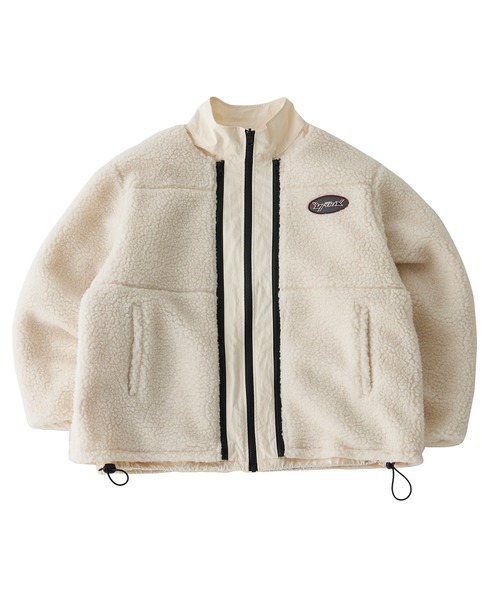 WHO'S WHO gallery(フーズフーギャラリー)の「【KOOKY'N/クーキー】BRONXリバーシブルボアジャケット(ブルゾン・メンズ・アイボリー/ブラック/チャコールグレー/ネイビー・FREE)」の15枚目の写真