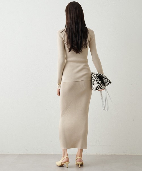 Whim Gazette（ウィムガゼット）の「リブニットスカート