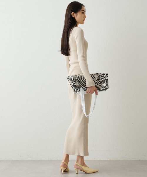 Whim Gazette（ウィムガゼット）の「リブニットスカート（スカート