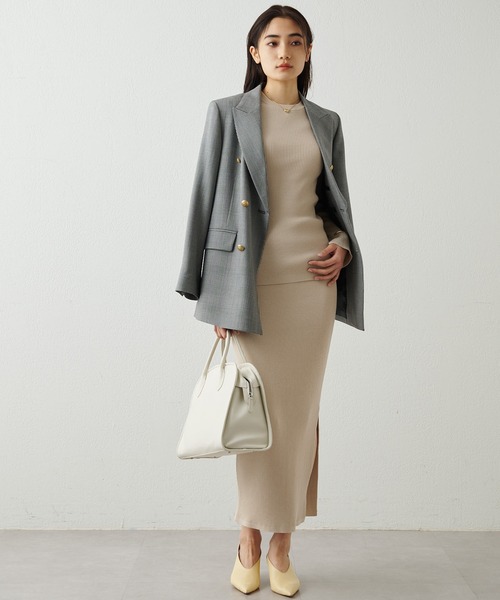 Whim Gazette（ウィムガゼット）の「リブニットスカート（スカート