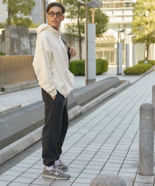 coca(coca)(コカ)の「メンズ 裏起毛ワイドパーカー(パーカー・メンズ・チャコール/ライトグレー/アイボリー/ブラック・M/L)」の6枚目の写真