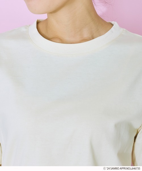 marun（マルン）の「＜大きいサイズ＞ サンリオキャラクター刺繍トップス marun（Tシャツ/カットソー・レディース・イエロー系/ブラック系/ホワイト系・L/LL/3L/4L/5L）」の20枚目の写真
