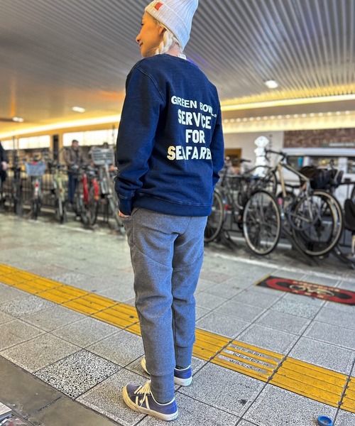 OLD BETTY'S（オールドベティーズ）の「【日本製】オールドベティーズ【OLD BETTY’S】Freece Easy Pants（その他パンツ・レディース・チャコールグレー/ネイビー・FREE）」の4枚目の写真