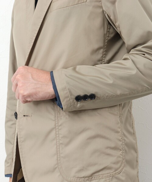 NOLLEY'S goodman（ノーリーズグッドマン）の「《ビジカジ対応》【小松マテーレ/LIMONTA】ナイロンイージージャケット（テーラードジャケット・メンズ・ベージュ/ブラック/ネイビー・L/S/XL/M）」の8枚目の写真