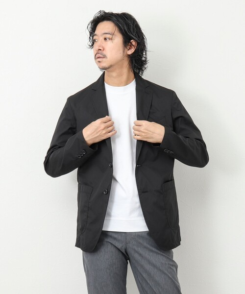 NOLLEY'S goodman（ノーリーズグッドマン）の「《ビジカジ対応》【小松マテーレ/LIMONTA】ナイロンイージージャケット（テーラードジャケット・メンズ・ベージュ/ブラック/ネイビー・L/S/XL/M）」の14枚目の写真