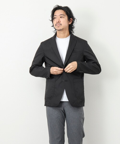 NOLLEY'S goodman（ノーリーズグッドマン）の「《ビジカジ対応》【小松マテーレ/LIMONTA】ナイロンイージージャケット（テーラードジャケット・メンズ・ベージュ/ブラック/ネイビー・L/S/XL/M）」の17枚目の写真