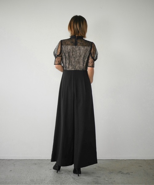 My shawty（ﾏｲｼｬｳﾃｨｰ）の「lace top pants dress（パンツドレス
