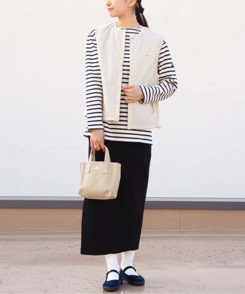 DANTON(ダントン)の「DANTON/ダントン インサレーションベスト INSULATION VEST DT-A0484 SBT(ダウンベスト・レディース・ライトブルー/アイボリー/ライトベージュ/ブラック・M)」の11枚目の写真