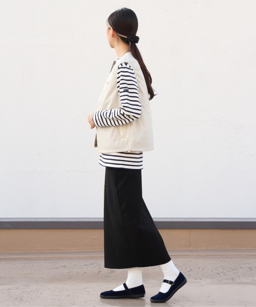 DANTON(ダントン)の「DANTON/ダントン インサレーションベスト INSULATION VEST DT-A0484 SBT(ダウンベスト・レディース・ライトブルー/アイボリー/ライトベージュ/ブラック・M)」の17枚目の写真