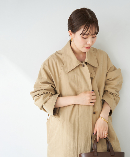 セール】SOUTIEN COLLAR コート（ステンカラーコート）｜Plage