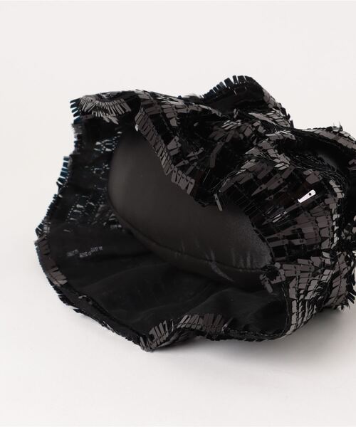 PAGEBOY（ページボーイ）の「CasseliniフリルスパンコールBAG（ショルダーバッグ・レディース・ピンク系その他/ブラック・FREE）」の4枚目の写真