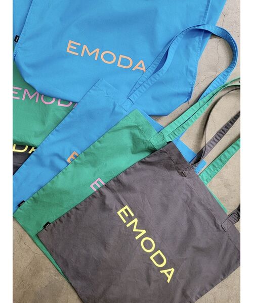 EMODA（エモダ）の「2トーンプリントエコバッグ（エコバッグ/サブバッグ・レディース・グリーン/グレー/ブルー・FREE）」の4枚目の写真