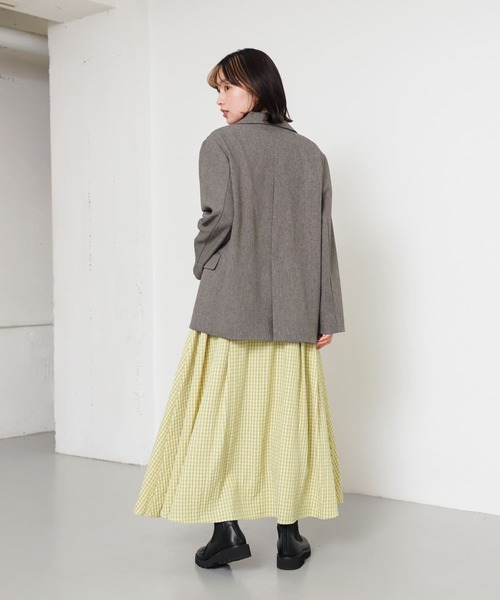 SENSE OF PLACE by URBAN RESEARCH（センスオブプレイスバイアーバンリサーチ）の「チェックボリュームスカート（スカート・レディース・ホワイト系その他/ブルー系その他/イエロー系その他・ONE）」の16枚目の写真