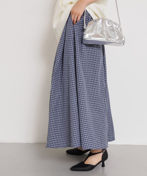 SENSE OF PLACE by URBAN RESEARCH（センスオブプレイスバイアーバンリサーチ）の「チェックボリュームスカート（スカート・レディース・ホワイト系その他/ブルー系その他/イエロー系その他・ONE）」の14枚目の写真